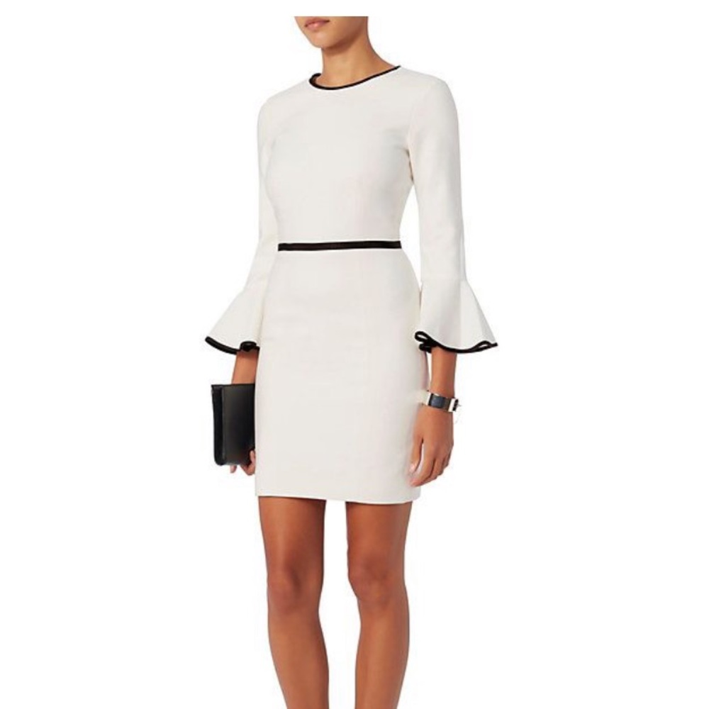 Cinq A Sept Leona Flare Dress - White
